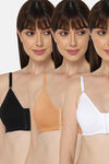 Intimacy Double Layered Non Wired Medium Coverage Front Open Everyday Bra  (Pack of 3) - Multicolor — thumbnail 1